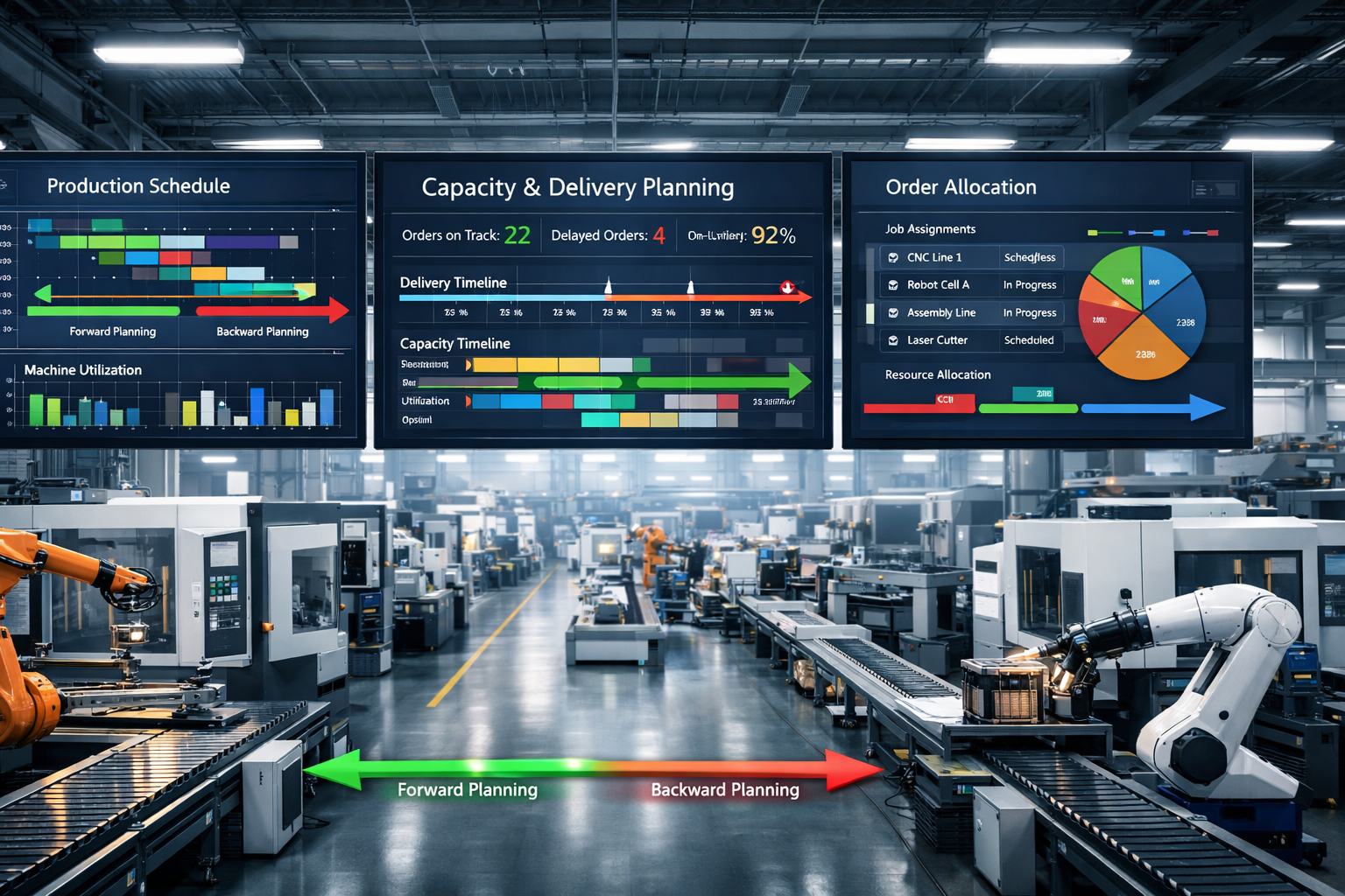 Backward and Forward Production Planning